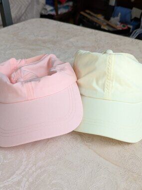 Layer 8 Pink & Yellow Ponytail Hats